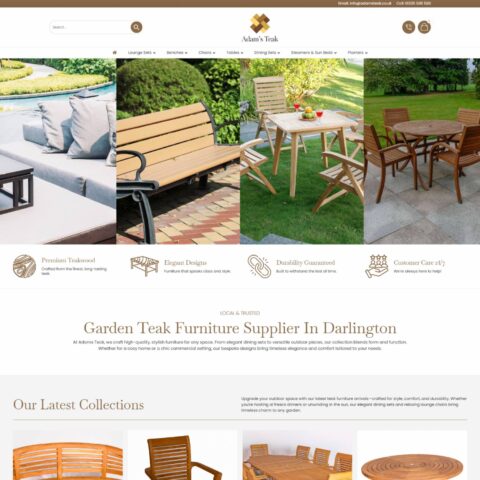 Landline number for teakwood furniture store website