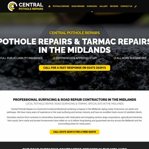 Road surfacing website designers in Southampton