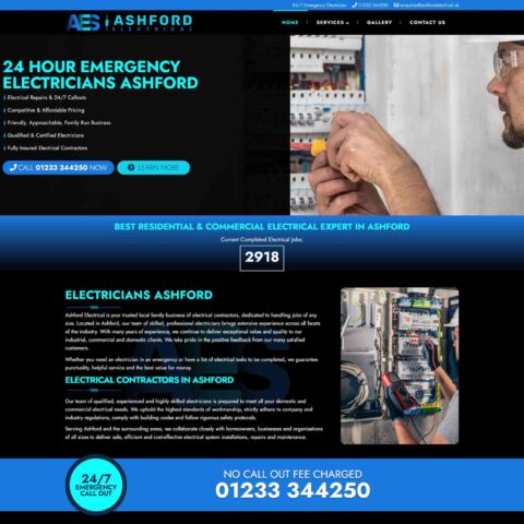 Electrical Contractor Website Southampton