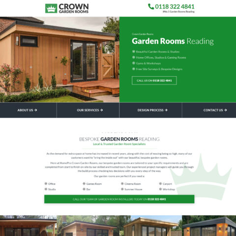 Expert landscaping and garden room installers web designers Southampton