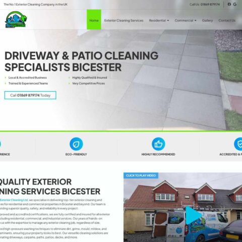 Exterior cleaning company website Southampton