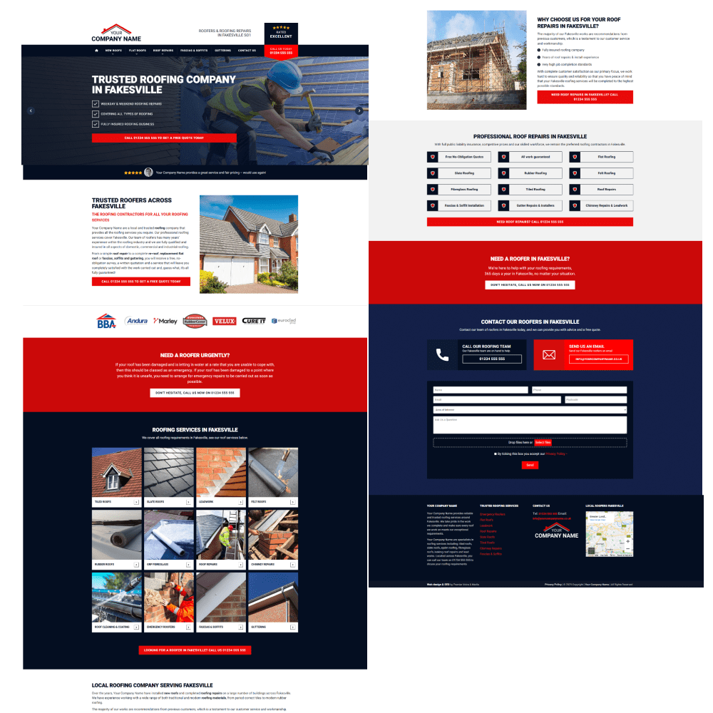 Southampton roofing website