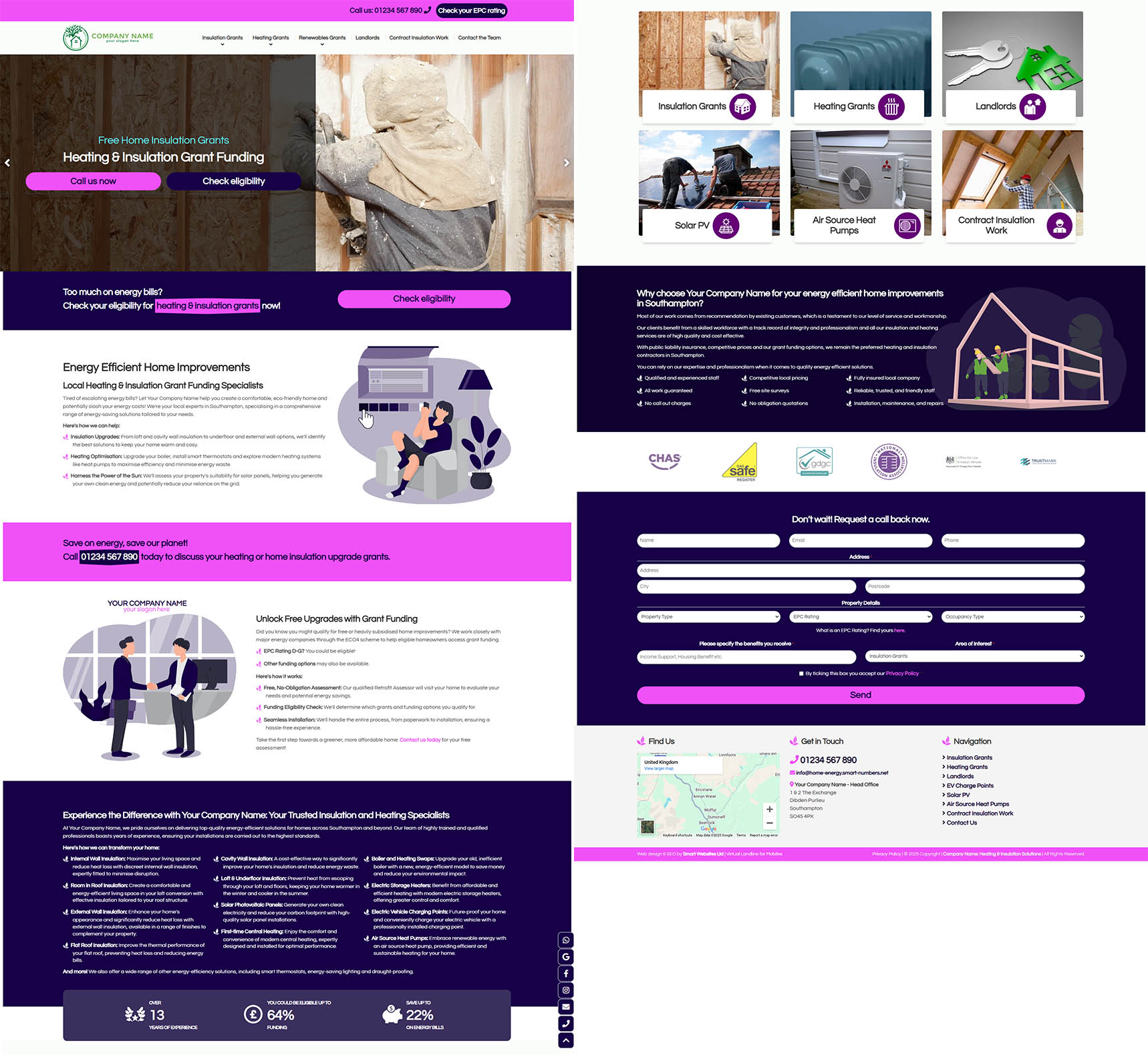 Southampton Home energy website designers