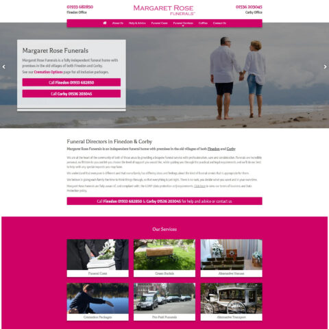 Funeral home website design Southampton