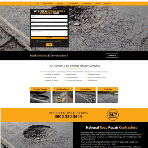 Pothole Repairs UK