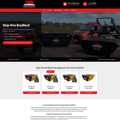 Skip Hire Web Design Southampton