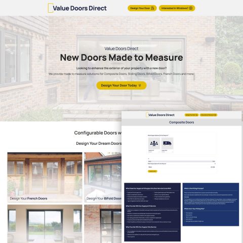 Door builder website design Southampton