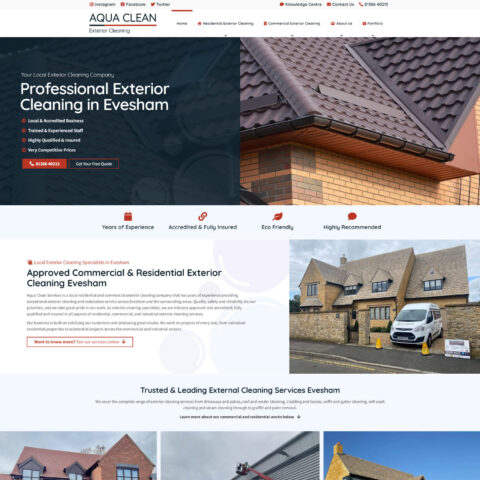 Website design for window cleaning company near me Southampton