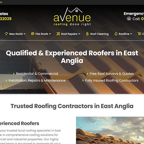 Avenue Roofing Website