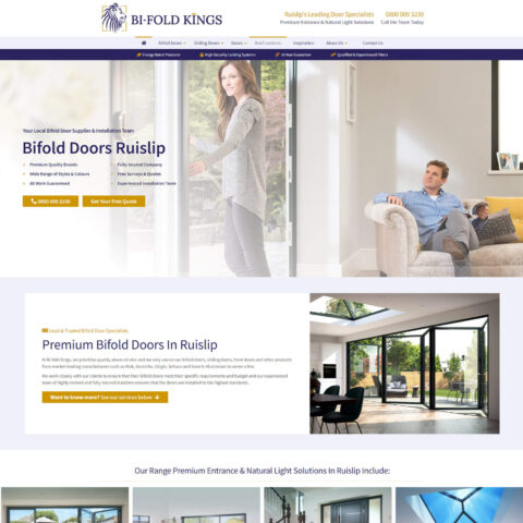 Door supplier website design in Southampton