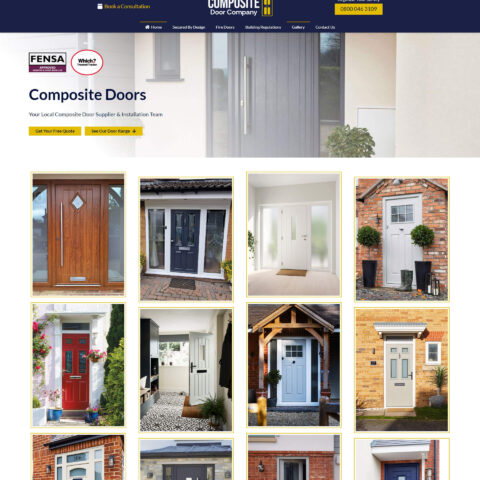 Composite Door Supplier Website Design in Southampton