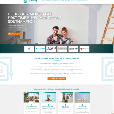 mortgage broker website design Southampton