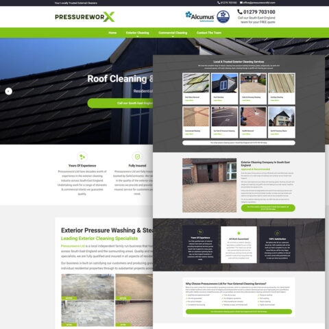 Pressure washing website design Southampton