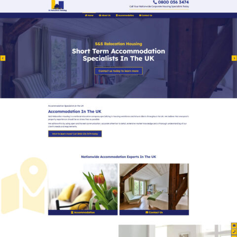 accommodation website design in Southampton