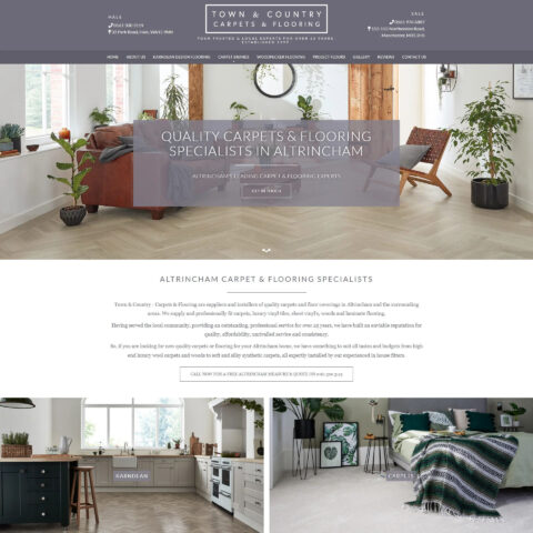 Carperts & flooring website design Southampton